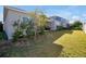 Spacious backyard with grassy area and string lights at 3359 Hanging Tide St, Winter Garden, FL 34787