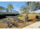 Community picnic area with tables, grills, and trash cans at 3359 Hanging Tide St, Winter Garden, FL 34787