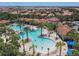 Aerial view of community pool and clubhouse at 5303 Wildwood Way, Davenport, FL 33837