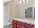 Bathroom boasts a vanity with double sinks and a shower at 659 Fortanini Cir, Ocoee, FL 34761