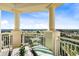 Spacious balcony offering scenic views of the surrounding area at 7593 Gathering Dr # 802, Reunion, FL 34747