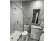 Clean bathroom, shower stall, toilet and vanity at 1170 S Central Ave, Apopka, FL 32703