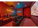 State-of-the-art home theater with luxurious seating and projector at 159 Golden Noble St, Kissimmee, FL 34747