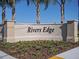 Rivers Edge community entrance sign at 2729 Golden Trout Ln, Edgewater, FL 32141