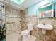 Accessible bathroom with walk-in shower and grab bars at 505 Polaris Loop # 107, Casselberry, FL 32707