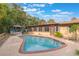 Inviting kidney-shaped pool in backyard at 1098 Park Dr, Casselberry, FL 32707