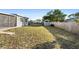 Large backyard with fenced area and storage shed at 2310 Fairgren Ave, Deltona, FL 32738