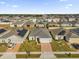 Aerial view of the house and surrounding neighborhood at 236 Denali St, Haines City, FL 33844