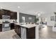 Modern kitchen with stainless steel appliances and island at 236 Denali St, Haines City, FL 33844
