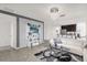 Open living space with modern furniture and fireplace at 236 Denali St, Haines City, FL 33844