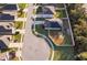 House and lot aerial view in a residential area at 441 Tallow Wood Cir, Debary, FL 32713