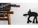Foosball table with AT-AT walker wall decal at 8933 Amelia Downs Trl, Kissimmee, FL 34747