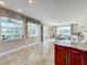 Spacious dining area with sliding doors leading to a patio at 944 Torrey Pine Dr, Winter Springs, FL 32708