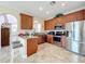 Modern kitchen featuring stainless steel appliances and granite countertops at 944 Torrey Pine Dr, Winter Springs, FL 32708