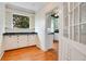 Breakfast nook with white cabinets and granite countertops at 1217 Magnolia Ave, Sanford, FL 32771
