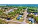 Aerial view showing a cluster of new houses nestled amongst lush green trees at 14949 Sw 65Th Avenue Rd, Ocala, FL 34473