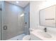 Clean bathroom, featuring a walk-in shower and single vanity at 14949 Sw 65Th Avenue Rd, Ocala, FL 34473