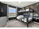 Star Wars-themed bedroom with a bunk bed and gray accents at 160 Jetty Way, Davenport, FL 33897