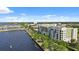 Aerial view of waterfront community with upscale building at 225 W Seminole Blvd # 512, Sanford, FL 32771