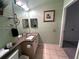 Double sink bathroom with granite countertop at 2306 Silver Palm Dr # 103, Kissimmee, FL 34747