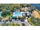 Aerial view of community pool, clubhouse, and tennis courts at 745 Celebration Ave, Celebration, FL 34747