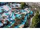 Lazy river winds through resort-style pool area at 1671 Kona Ln, Davenport, FL 33897