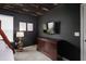 Themed bedroom with bunk beds, dresser, and a unique ceiling design at 1671 Kona Ln, Davenport, FL 33897