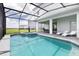 Screened lanai with a refreshing pool and spa at 1671 Kona Ln, Davenport, FL 33897