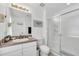 Bathroom with shower and single sink vanity at 4756 Ormond Beach Way, Kissimmee, FL 34746