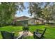 Spacious backyard with fire pit and seating area at 507 Orange Ave, Ocoee, FL 34761
