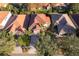 Aerial view of house, showcasing roof and landscaping at 11313 Via Andiamo, Windermere, FL 34786
