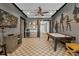 Game room with air hockey, wet bar, and entertainment center at 1239 Radiant St, Reunion, FL 34747