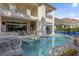 Resort-style pool and spa with expansive patio at 1239 Radiant St, Reunion, FL 34747