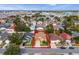 Aerial view of home and surrounding neighborhood at 146 Piano Ln, Davenport, FL 33896