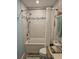 Updated bathroom with a bathtub, shower, and granite countertop at 3563 S Saint Lucie Dr, Casselberry, FL 32707