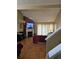 Spacious living room featuring a fireplace and hardwood floors at 3563 S Saint Lucie Dr, Casselberry, FL 32707