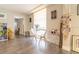 Bright dining area with white chairs and a small table at 151 E Washington St # 201, Orlando, FL 32801