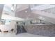 Modern staircase in the building's lobby at 151 E Washington St # 201, Orlando, FL 32801