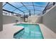Relaxing private pool with a screened enclosure at 4241 Paragraph Dr, Kissimmee, FL 34746