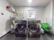 Laundry room with washer, dryer, and additional storage at 6353 River Rd, New Smyrna Beach, FL 32169