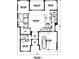 First-floor plan with open concept kitchen, gathering room, and two-car garage at 2260 Mulbry Dr, Winter Park, FL 32789