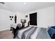 Bedroom with a bed, TV and ample closet space at 2362 Lancashire St, Davenport, FL 33896