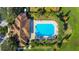 An aerial view of the community's refreshing pool at 2362 Lancashire St, Davenport, FL 33896