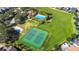 Aerial view of community pool and tennis courts at 2362 Lancashire St, Davenport, FL 33896