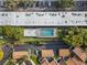 Aerial view of the community pool and surrounding buildings at 320 Lakeview St # 123, Orlando, FL 32804