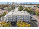 Aerial view of the building and parking lot at 320 Lakeview St # 123, Orlando, FL 32804