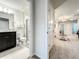 Clean bathroom with a shower/tub combo and granite vanity at 4190 Lana Ave, Davenport, FL 33897