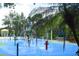 Community splash pad with colorful water features at 605 Rum Run # 605, Davenport, FL 33837