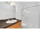 Clean bathroom with shower, vanity, and tiled floor at 234 N Glenwood Ave # 4, Orlando, FL 32803