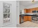 Modern kitchen with stainless steel appliances, wood cabinets, and ample counter space at 234 N Glenwood Ave # 4, Orlando, FL 32803